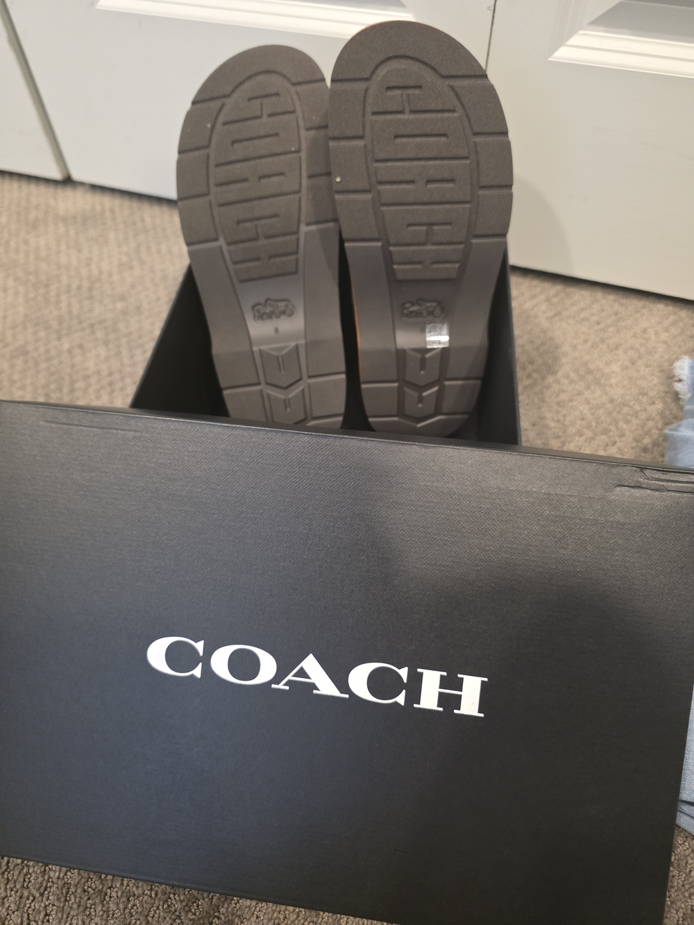Coach Women’s Cocoa/Burnished Amber Signature C Canvas Slingback Clog Size 8 - Picture 5 of 10